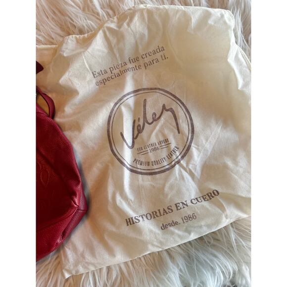 Velez Women's Leather Floral Print Includes Crossbody Shoulder Bag‎ Maroon - Picture 11 of 11